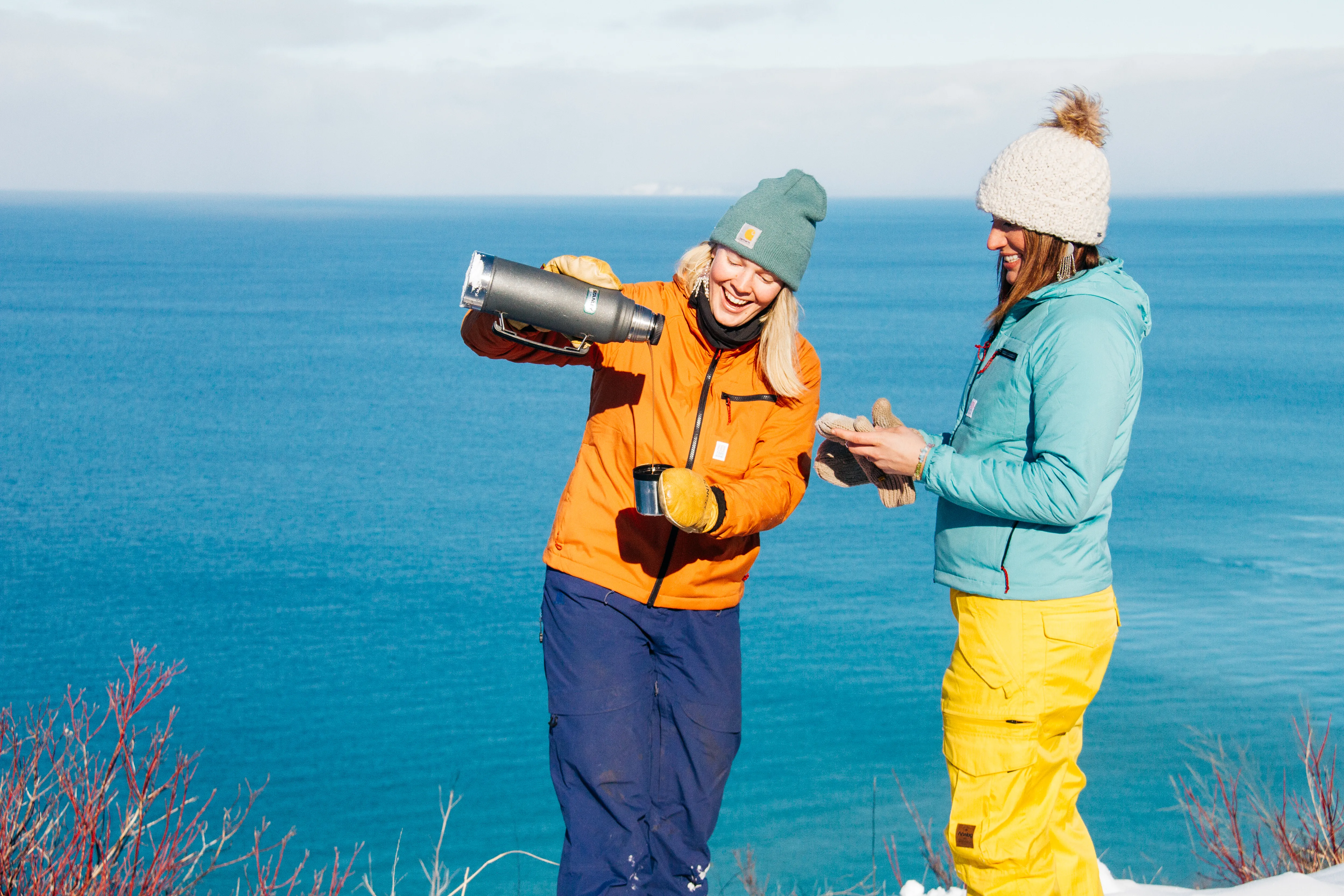 Winter Hike Empire Bluff Trail
