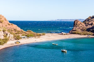 Camp on the Agua Verde Isthmus