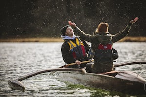 Paddle Redwood Outrigger Canoes up Big River