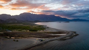 Camp at Playa Ligüí