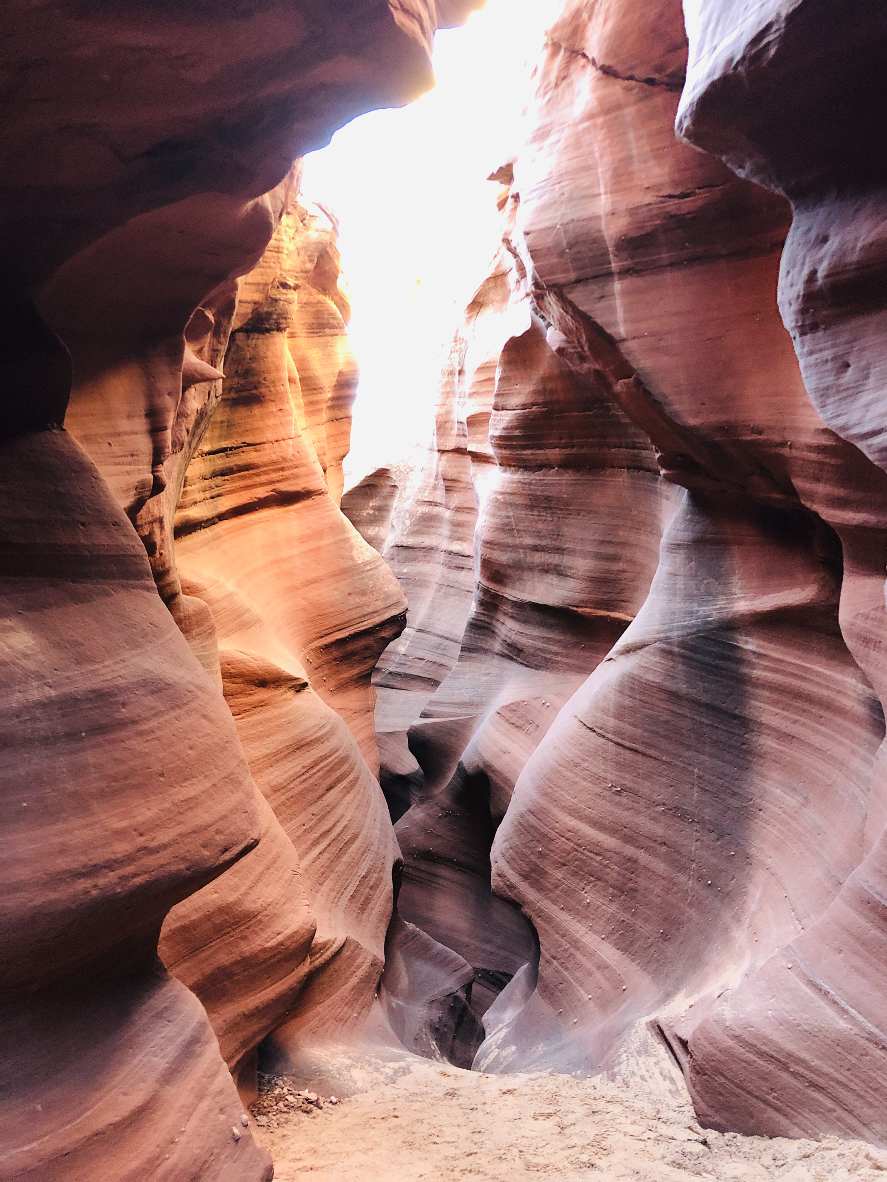 Hike through Upper Waterholes Canyon