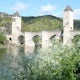 Photograph the Pont Valentre in Cahors