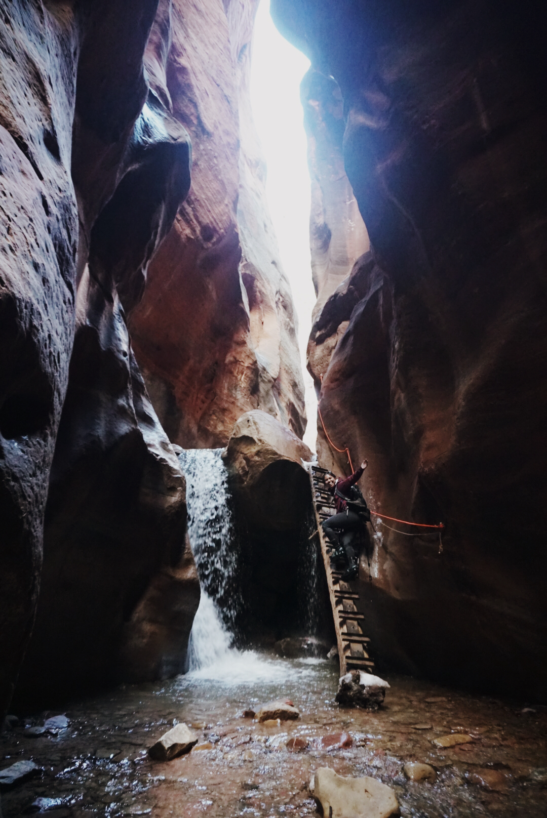 Kanarra Falls via Kanarraville Slot Canyon