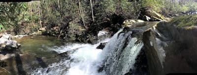 Hike to Indian Flat Falls via Middle Prong Trail
