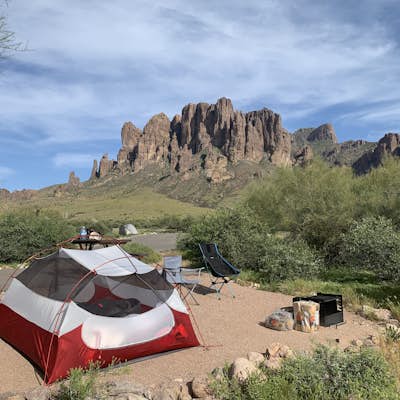 Camp at Lost Dutchman State Park