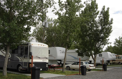 Lodging at Greybull KOA Holiday in Greybull, Wyoming
