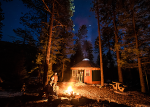 Stay in the Hyde State Park Yurts