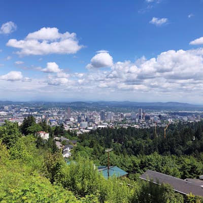 Photograph Downtown Portland From Pittock Mansion