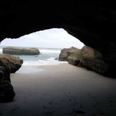 Stroll along the Southern Beaches at San Gregorio State Beach 