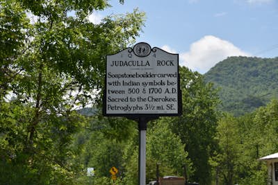 Exploring two legendary Cherokee sites: Judaculla Rock and Devil's Courthouse, North Carolina