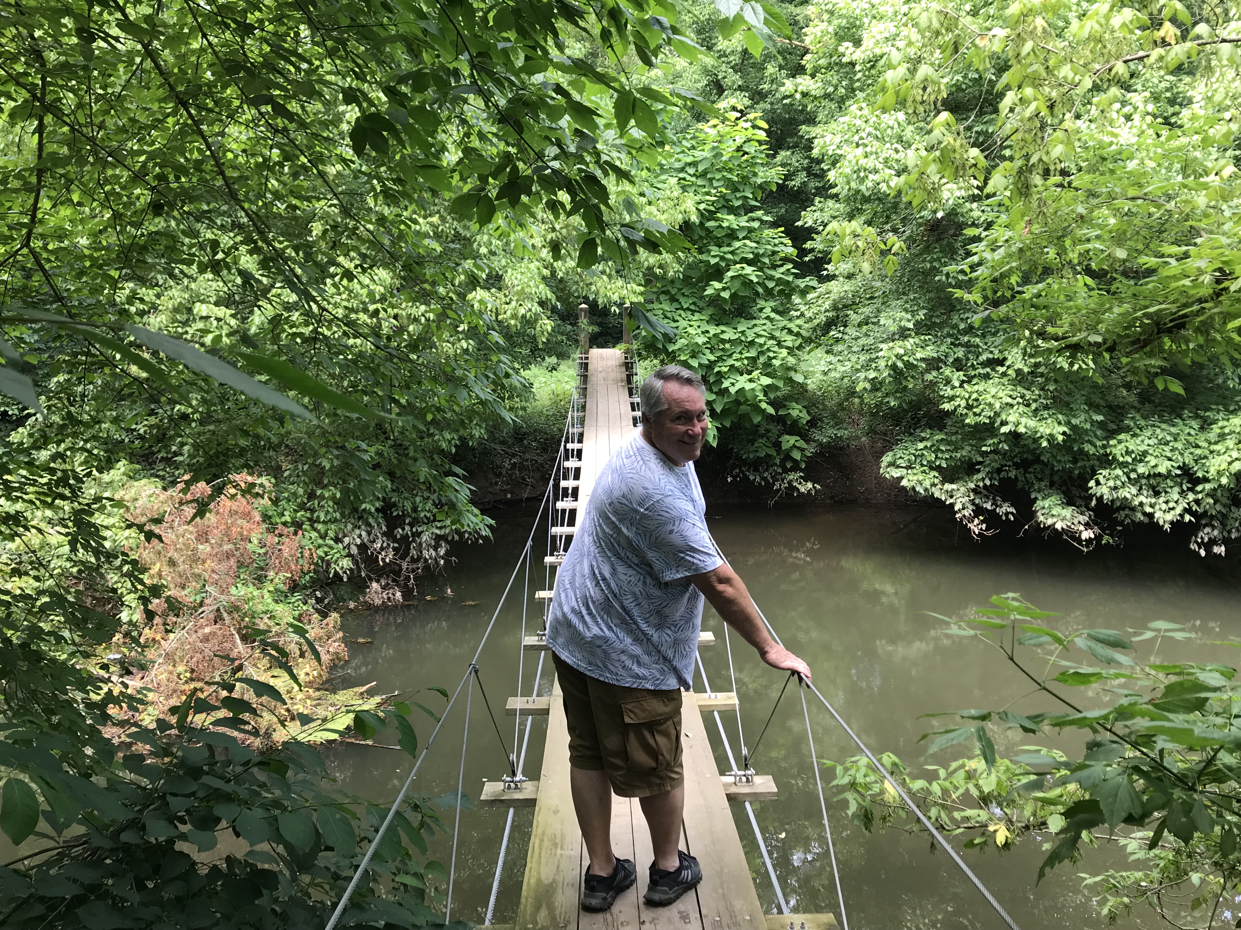 Princeton Battlefield Park Suspension Bridge