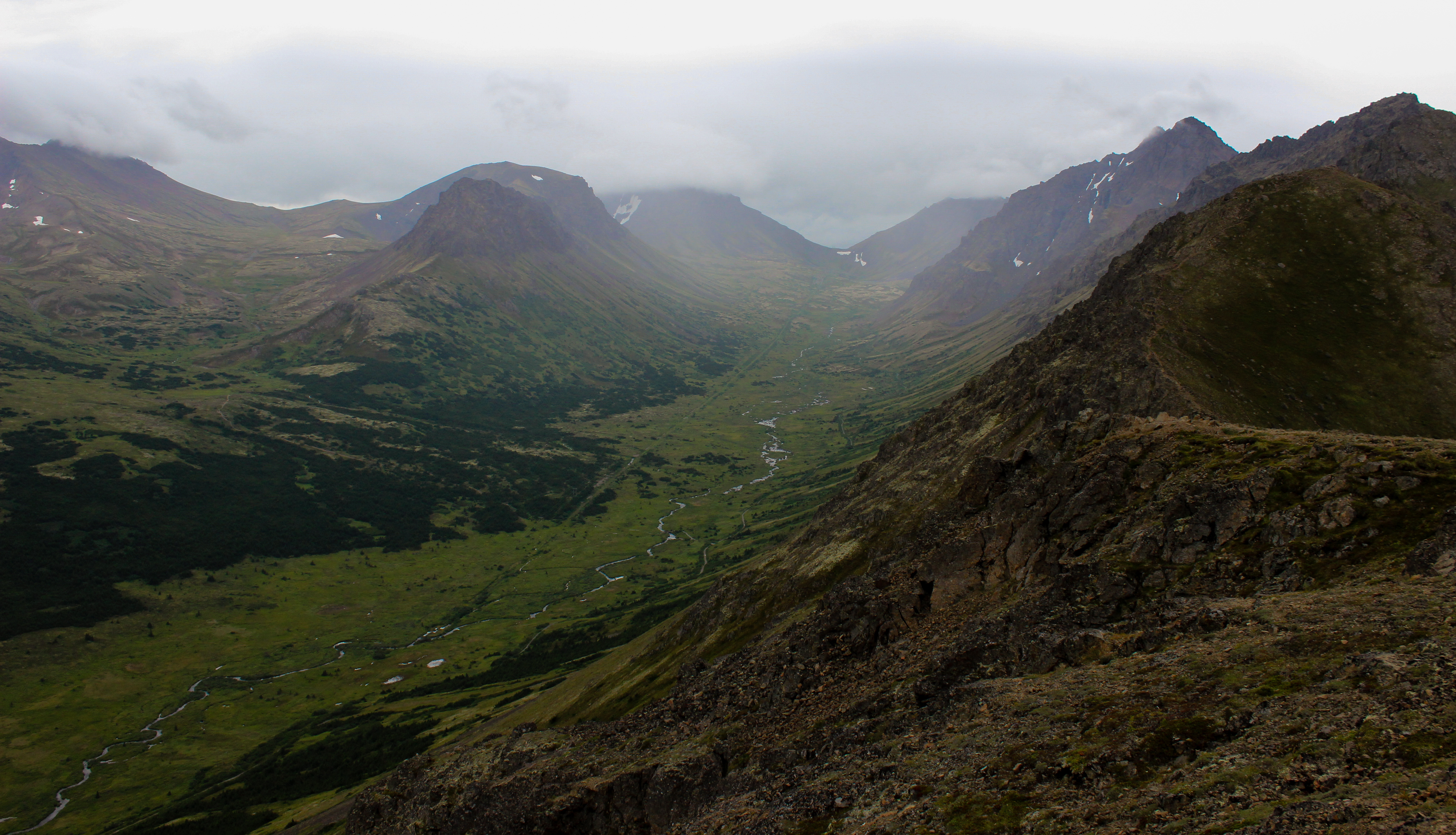 Hike up Flattop Mountain