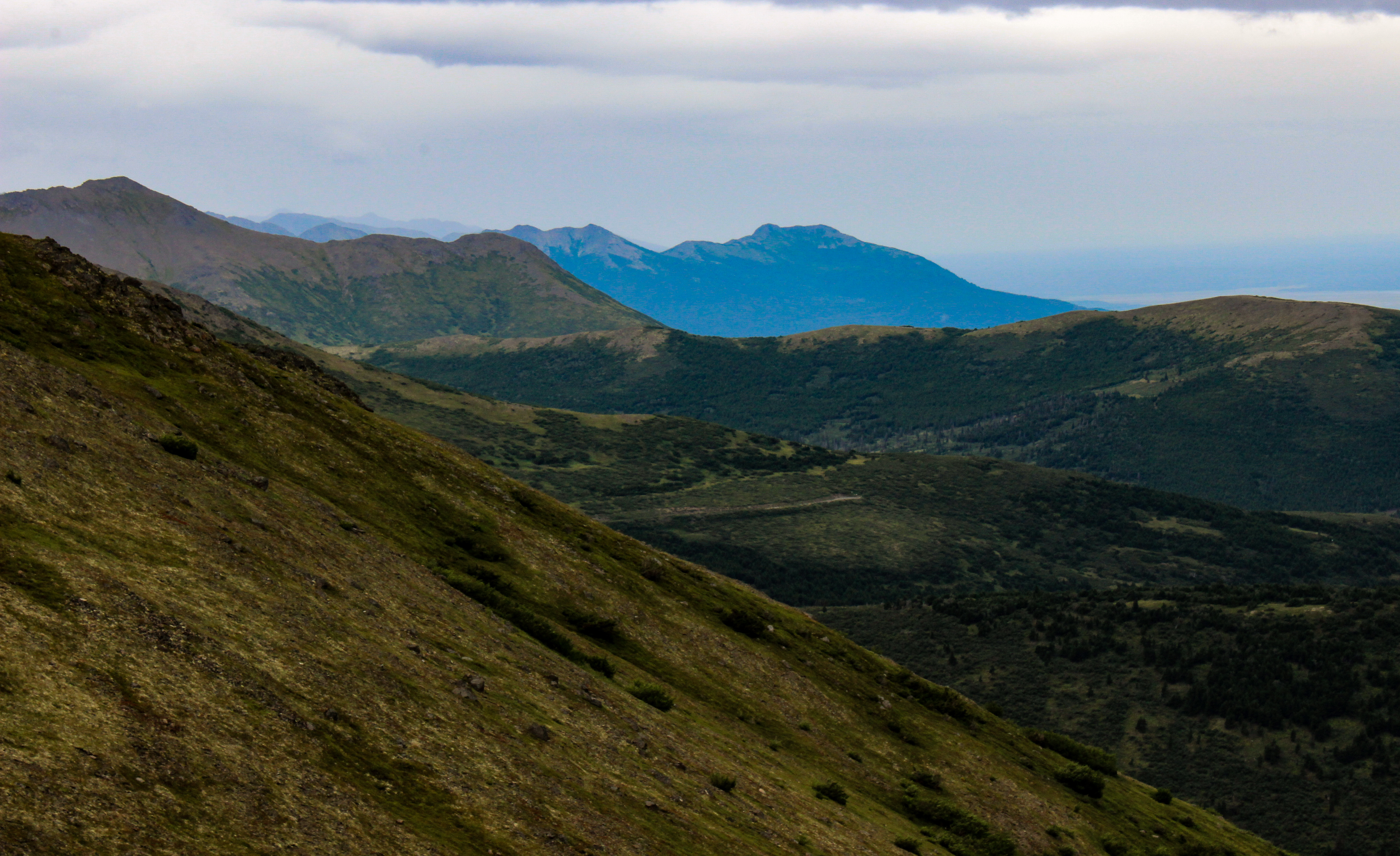 Hike up Flattop Mountain