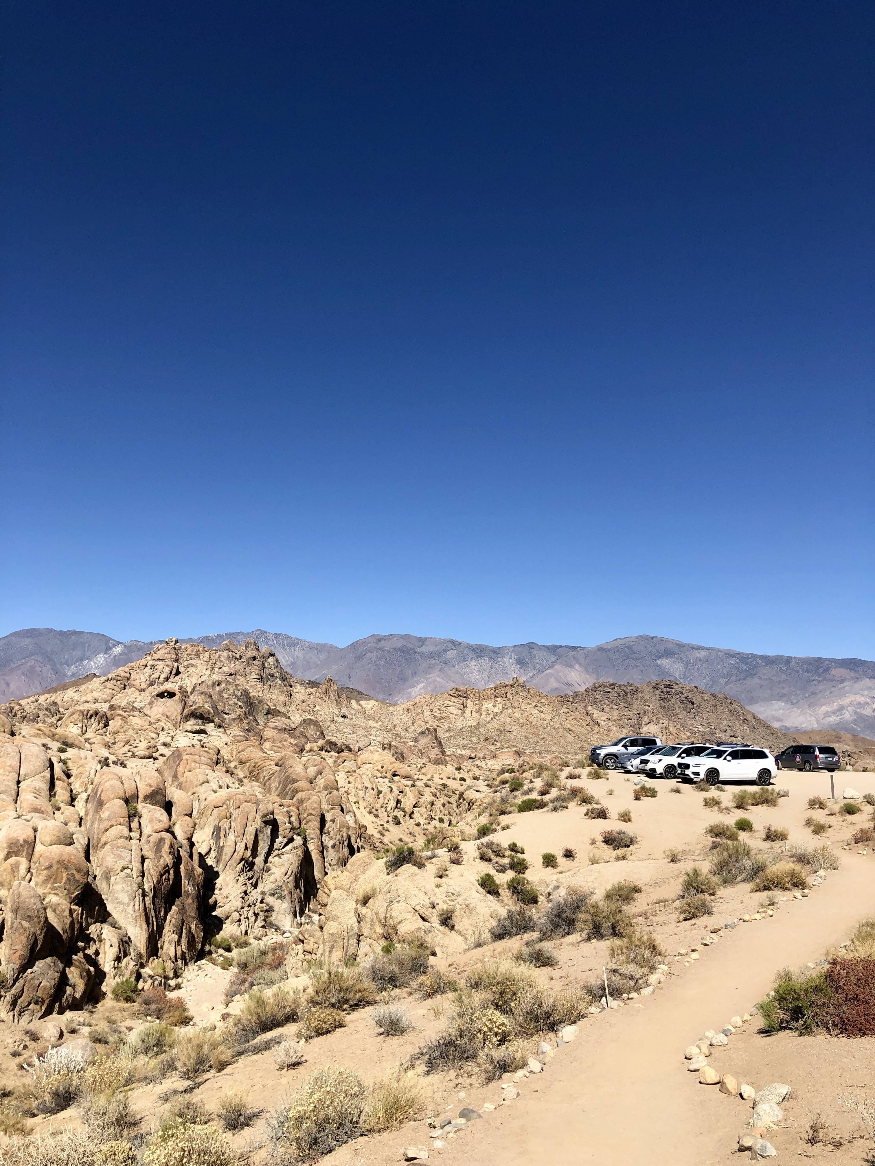 Camp in the Alabama Hills