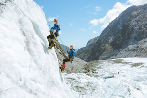 Heli Ice Climb on Fox Glacier