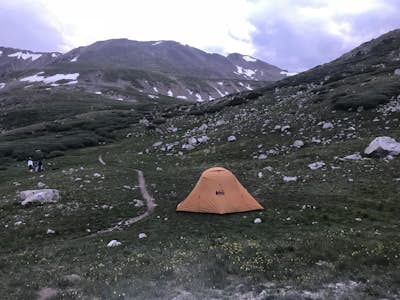 Camp at Kite Lake