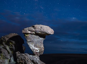 Photograph Balanced Rock at Night
