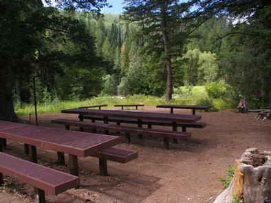 Lodging at Willow Flat Campground in Preston, Idaho