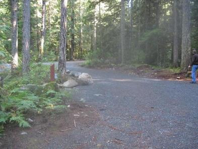 Lodging at Whispering Falls Campground in Idanha, Oregon
