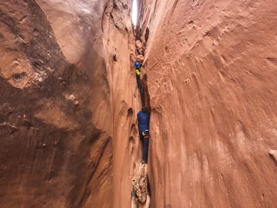 Canyoneering in Blue John Canyon