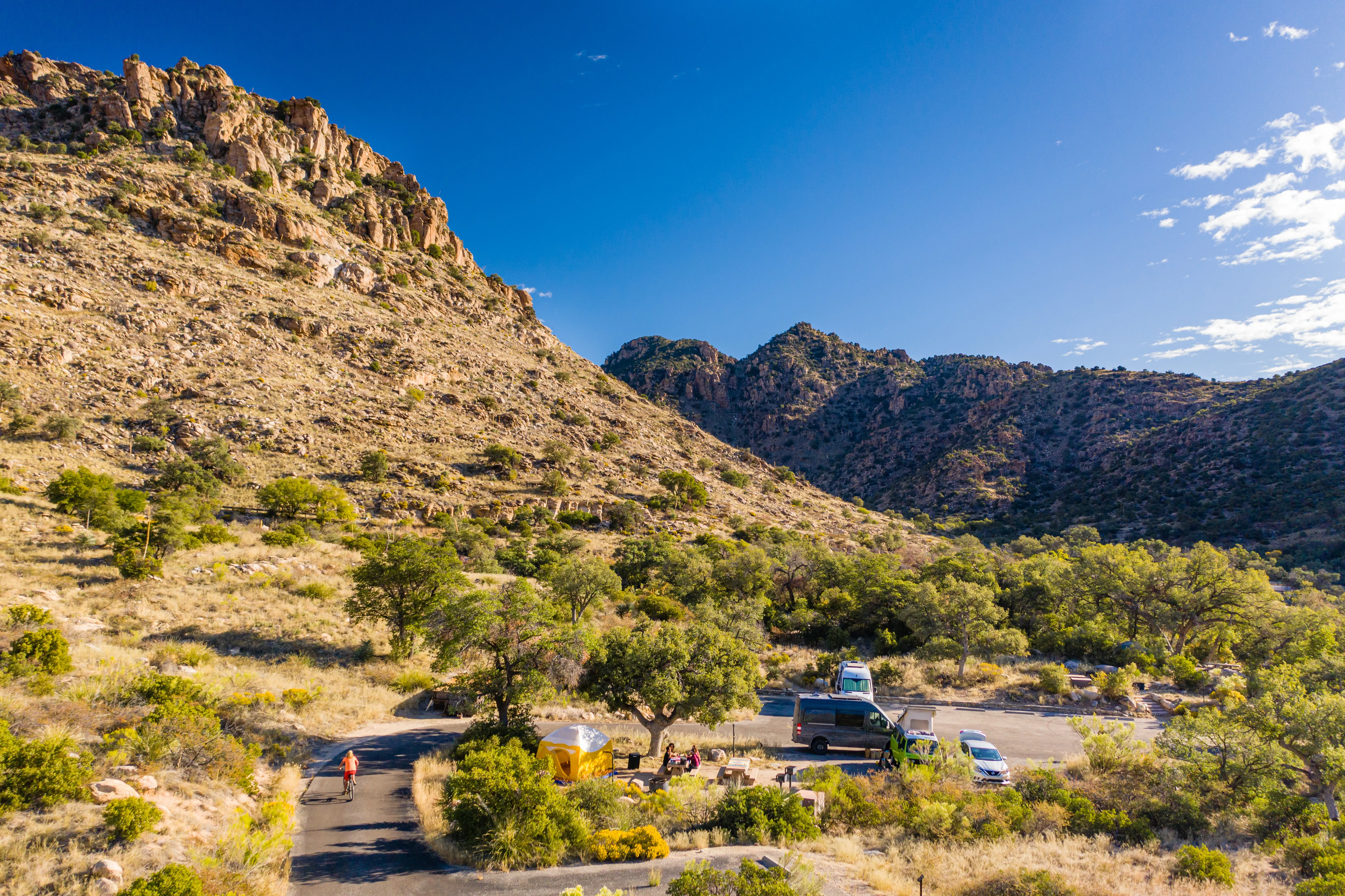 Camp at Molino Basin