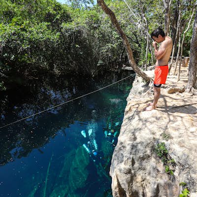 Swim in Cenote Escondido