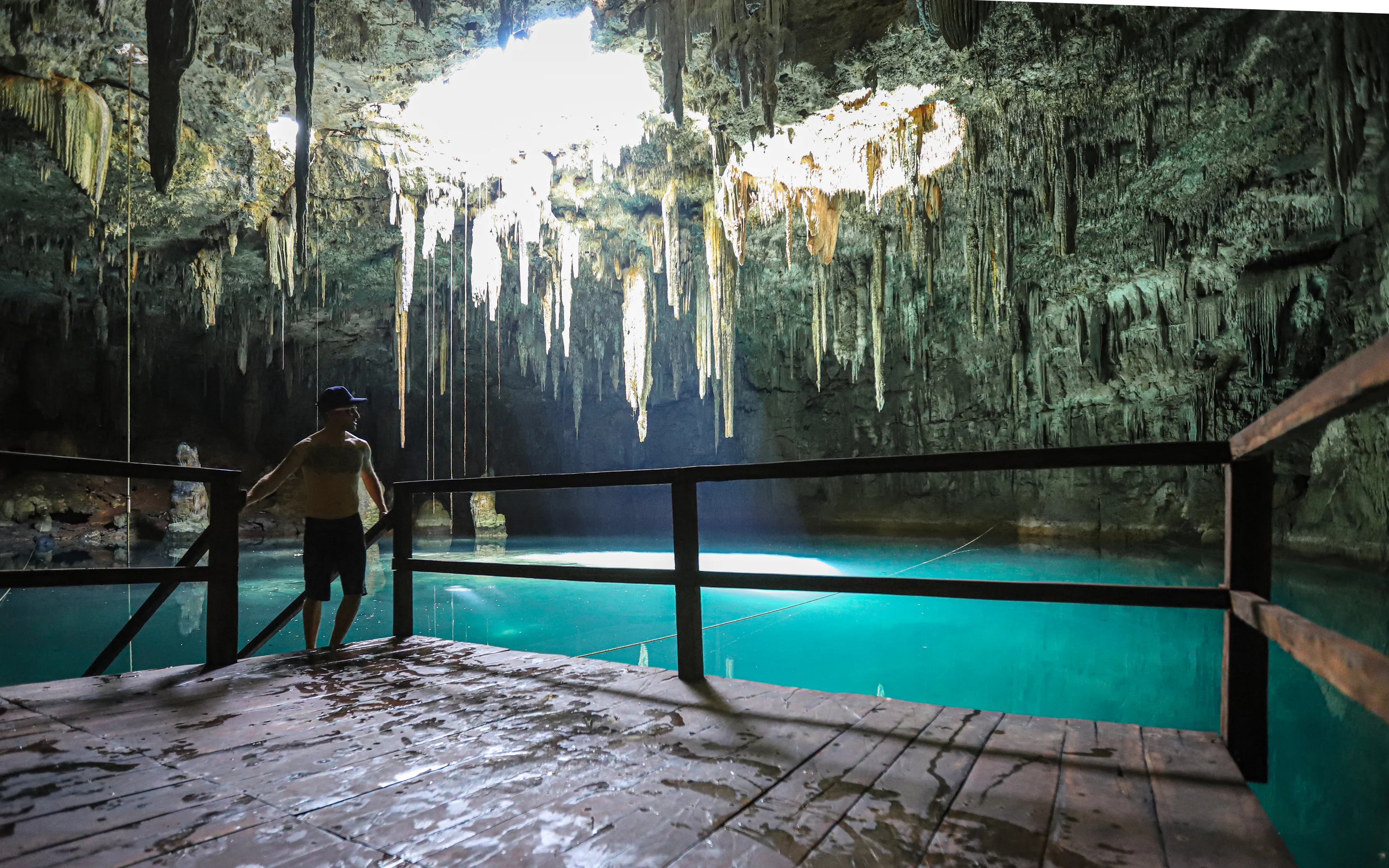 Swim in Cenote Xcanahaltun