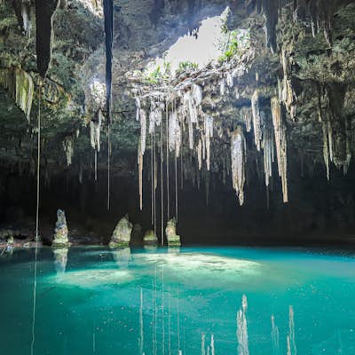 Swim in Cenote Xcanahaltun