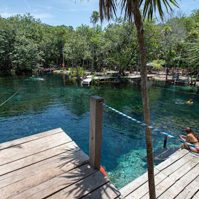 Swim in Cenote Corazon del Paraiso