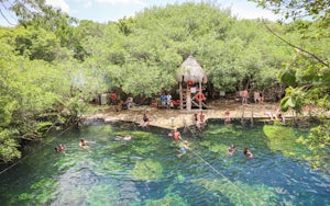 Swim in Cenote Cristalino