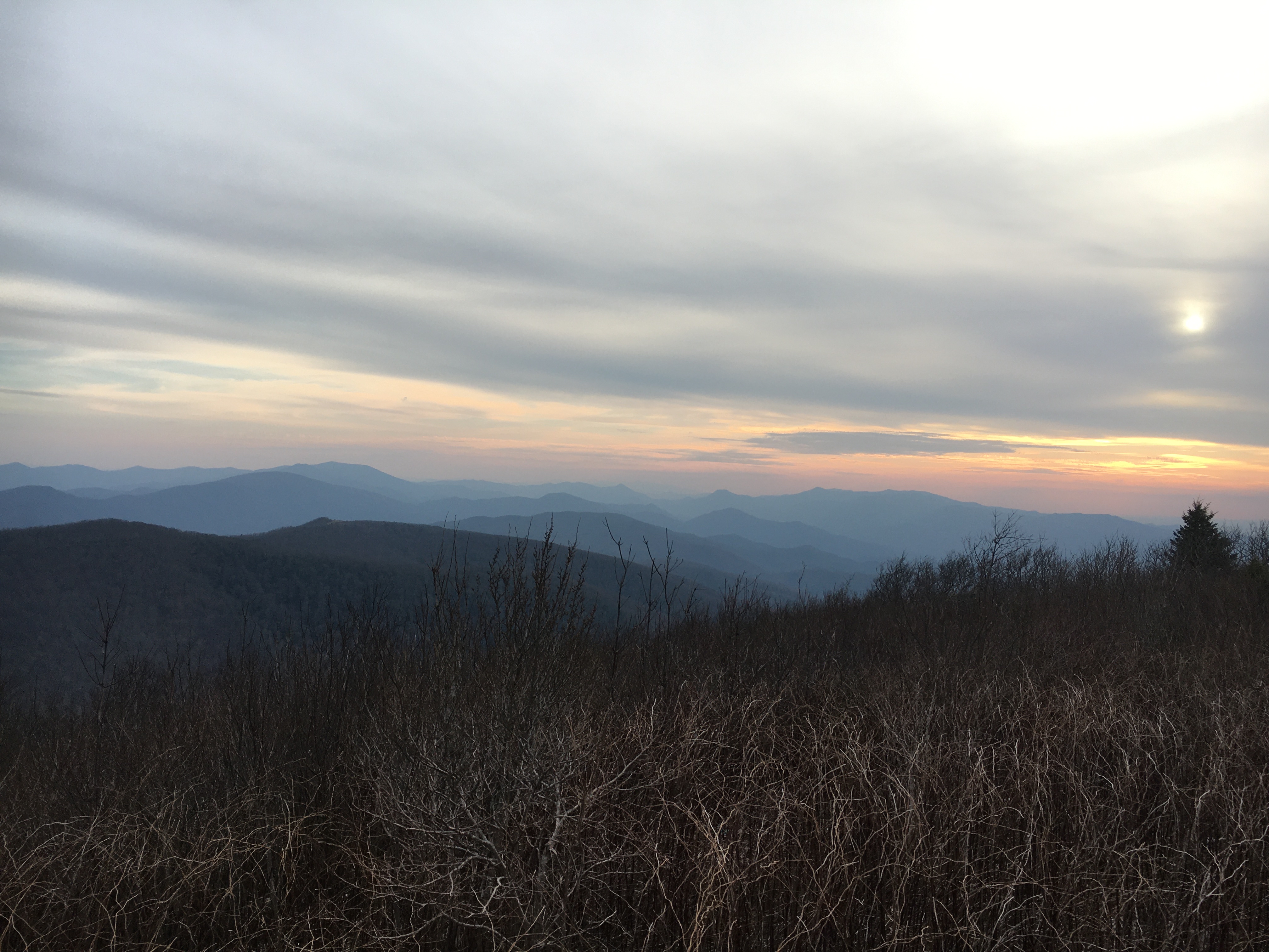 Camp at Unaka Mountain Overlook