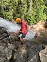 Rappelling at Ripley Falls