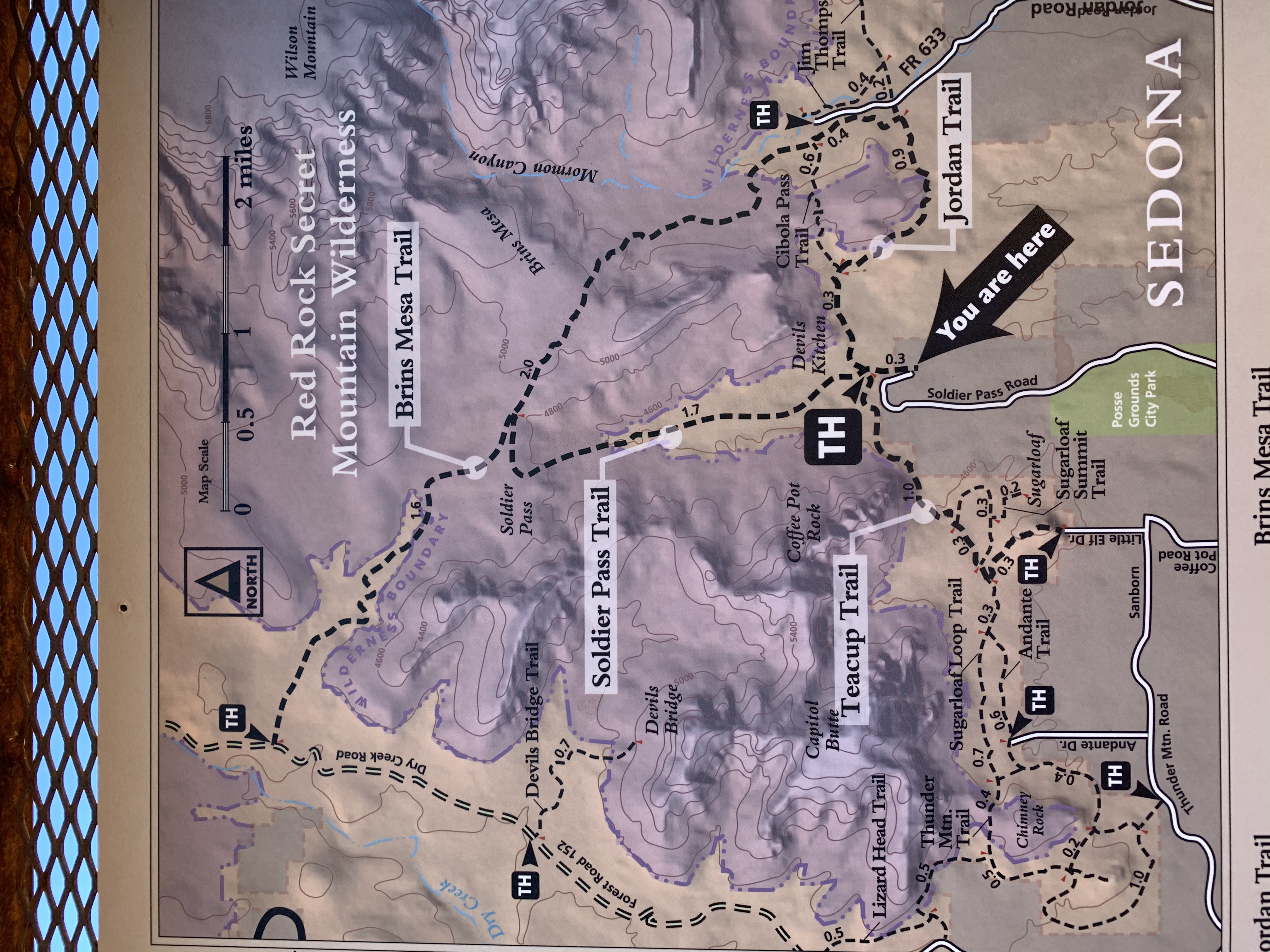 Soldier's Pass Trail to Brins Mesa Trail
