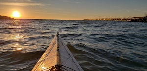 Kayak Pigeon Creek to Lake Michigan