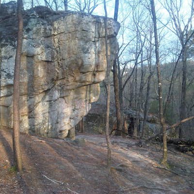 Bouldering at Moss Rock Preserve