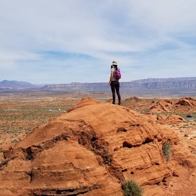 Hike to Mouse's Tank in Valley of Fire State Park 