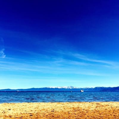 Chillin at Lake Tahoe's Kiva Beach
