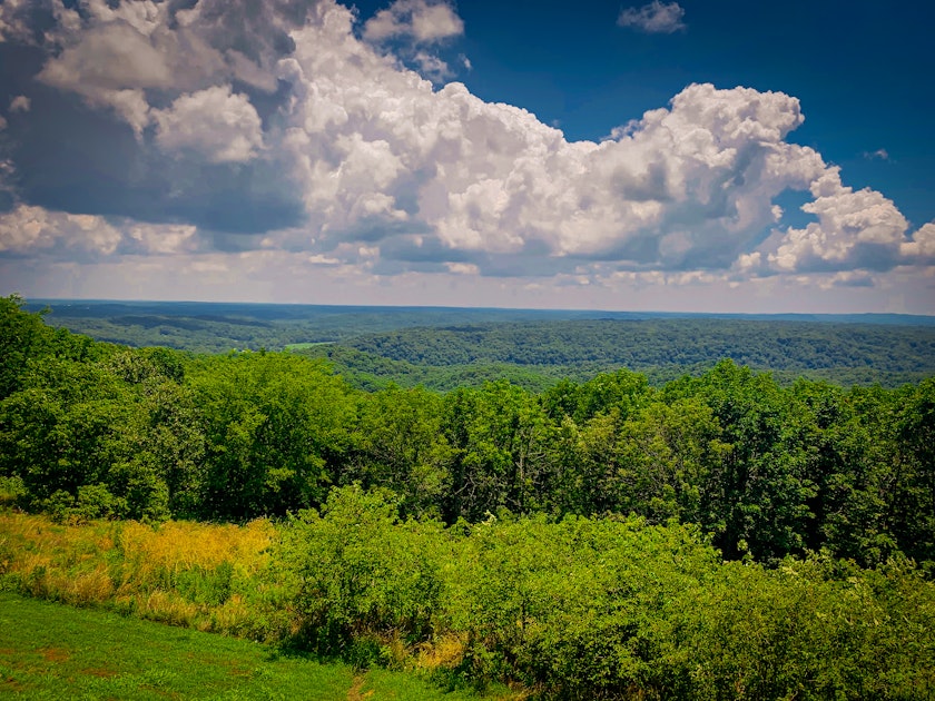 Drive through the Bald Knob Wilderness, Alto Pass, Illinois