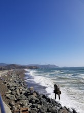 Picnic at Sharp Park Beach