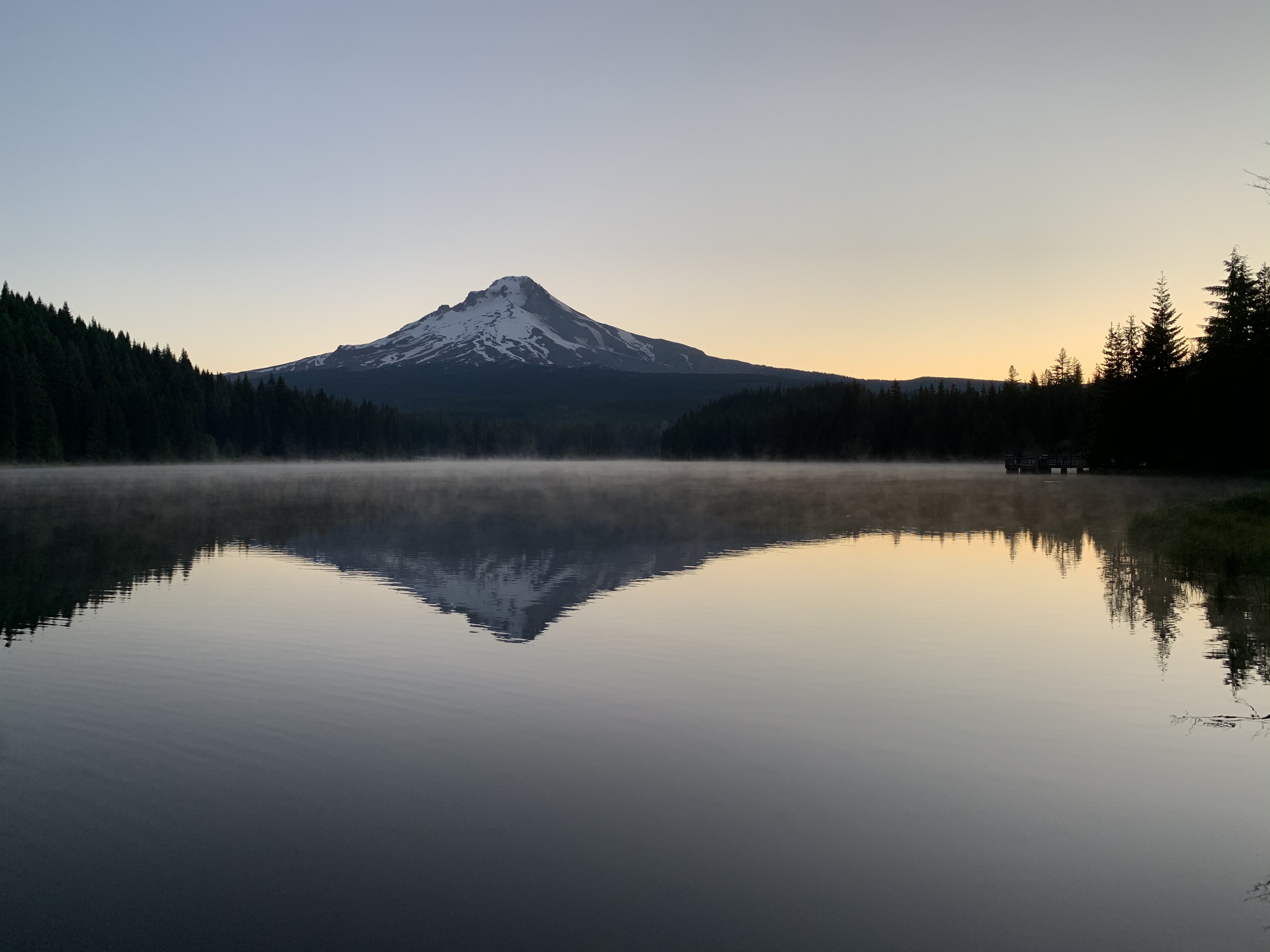 Camp at Trillium Lake