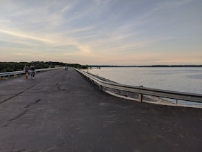 Stroll along the Dam at the CJ Brown Reservoir