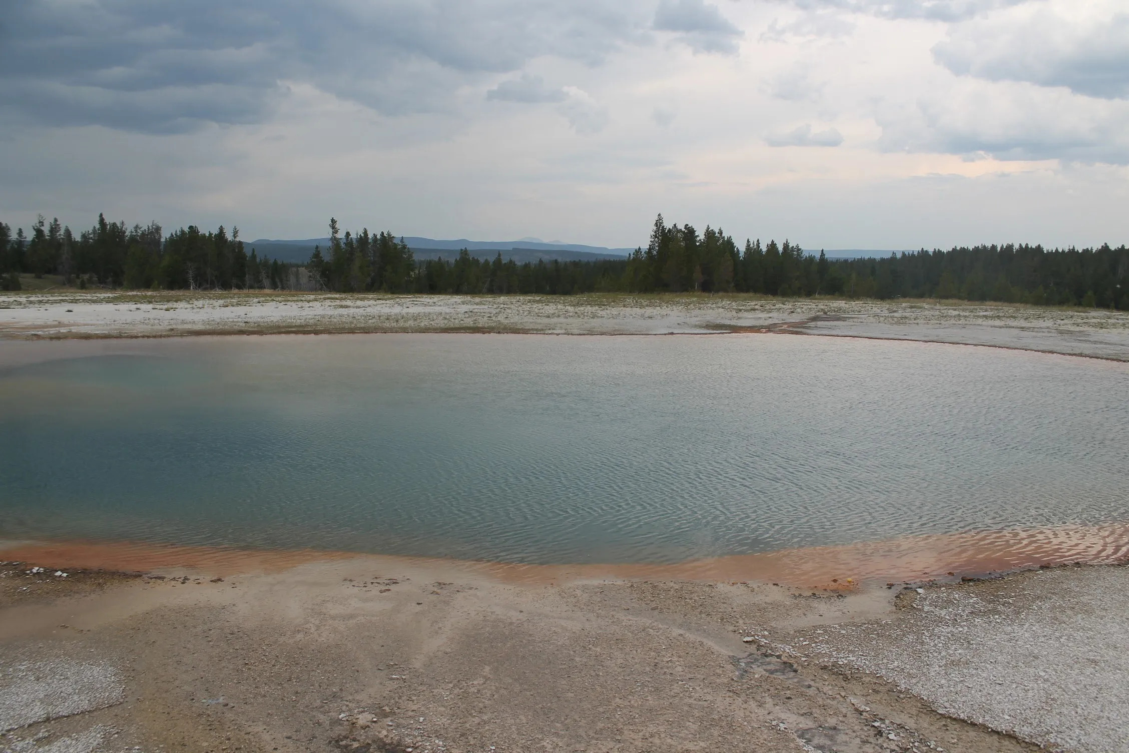Grand Prismatic Spring Overlook via Fair Falls Trail