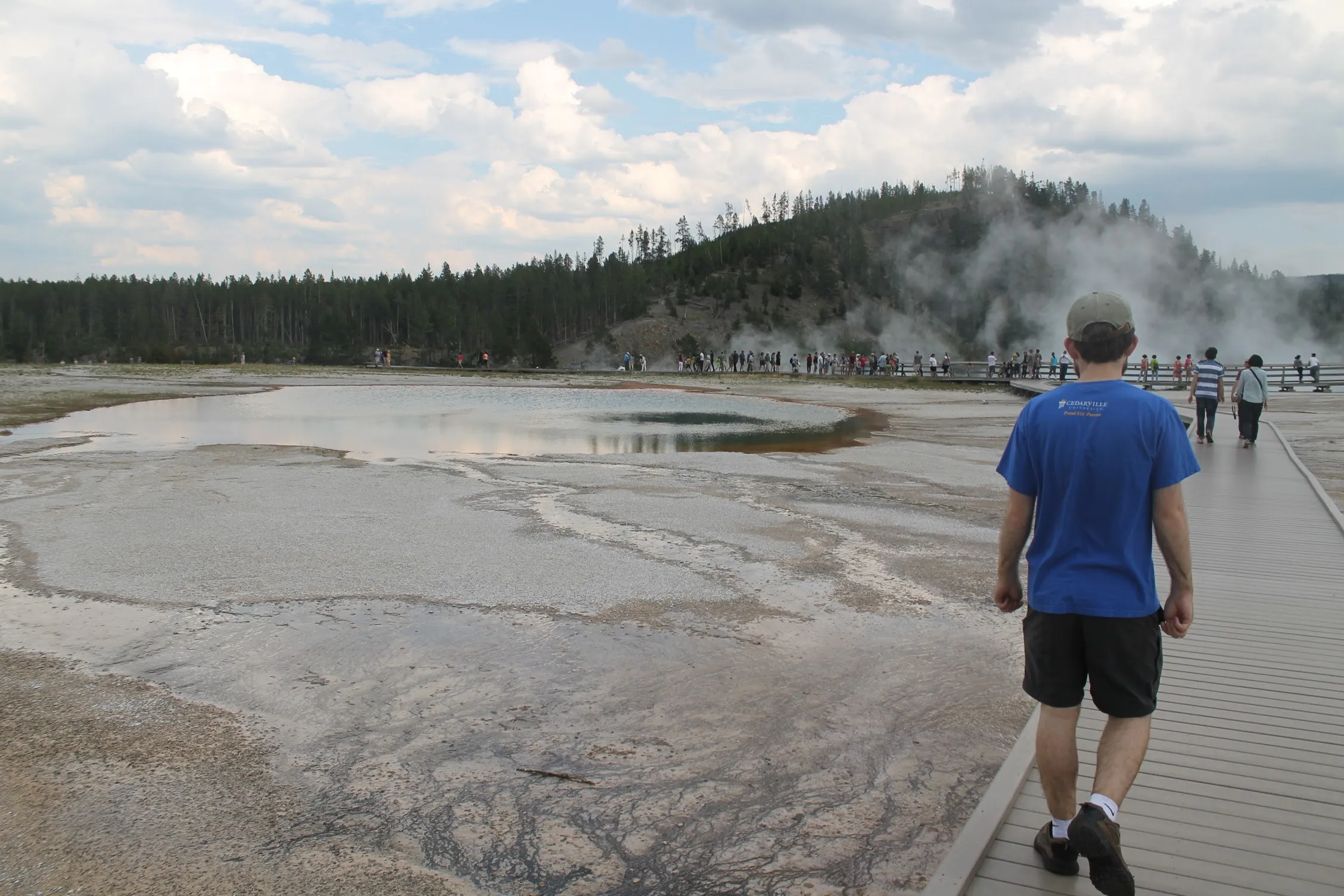 Grand Prismatic Spring Overlook via Fair Falls Trail