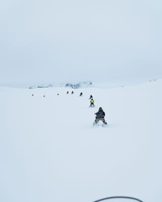 Snowmobile Langjokull Glacier