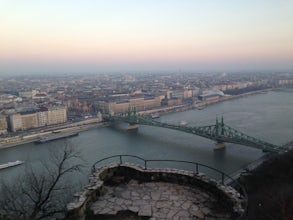 Photograph Budapest and the Danube River from Citadella