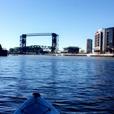 Kayak on the Cuyahoga River