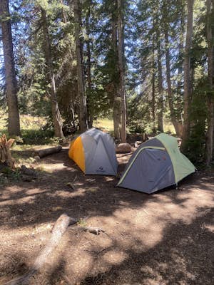 Camp at Dumont Lake, CO