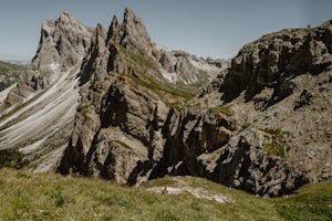 Hike from Col Raiser to Seceda in the Dolomites