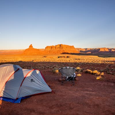 Camp in the Valley of the Gods