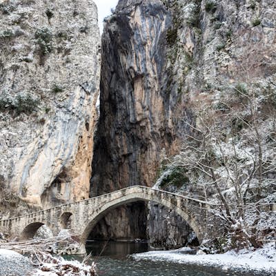 Photograph the Bridge of Portitsa Gorge